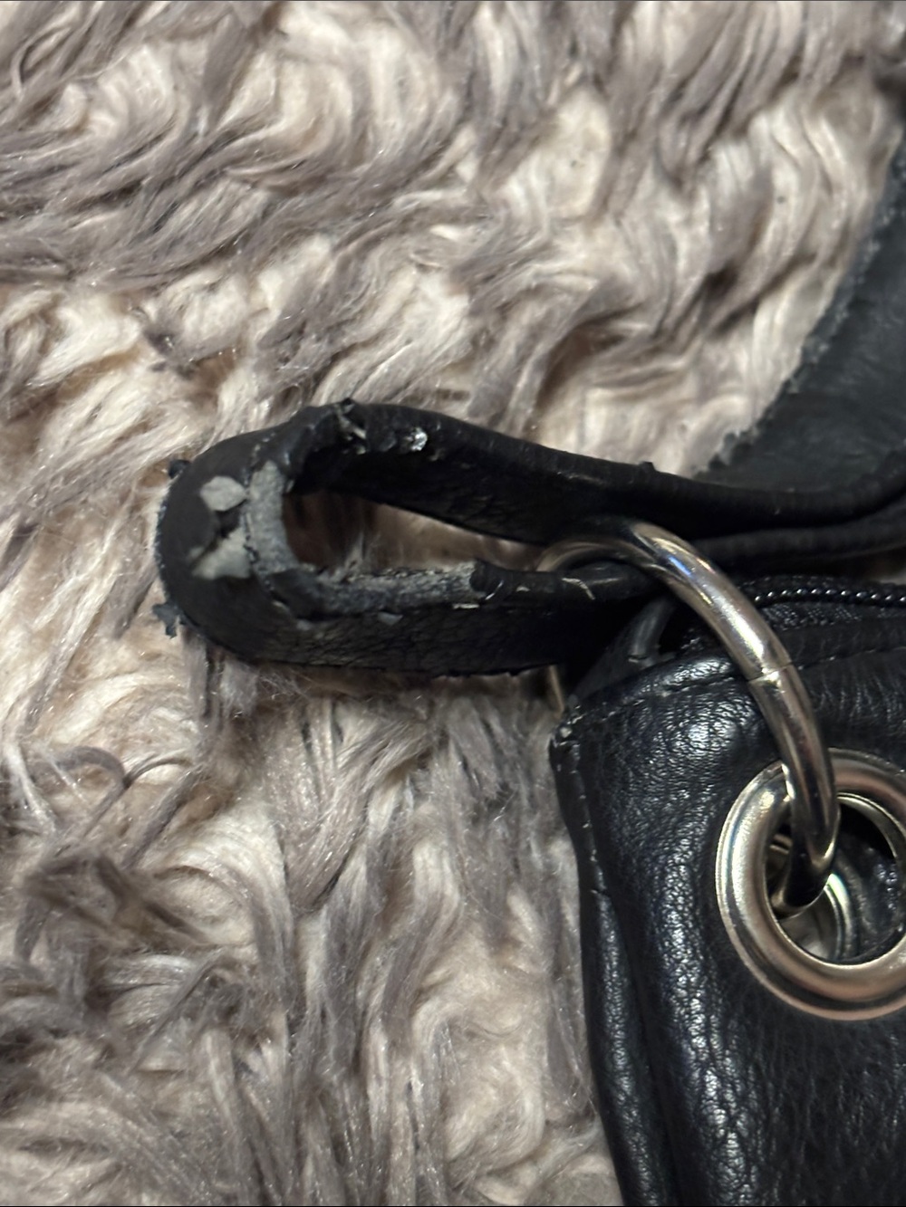TanJay Black Pebbled Leather Crossbody Bag with Silver Hardware - Picture 3 of 5